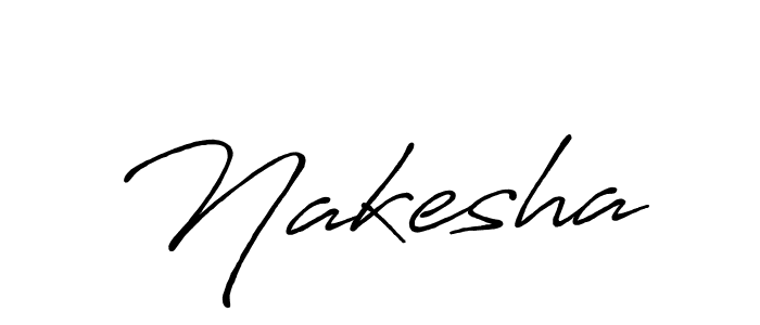 How to make Nakesha name signature. Use Antro_Vectra_Bolder style for creating short signs online. This is the latest handwritten sign. Nakesha signature style 7 images and pictures png