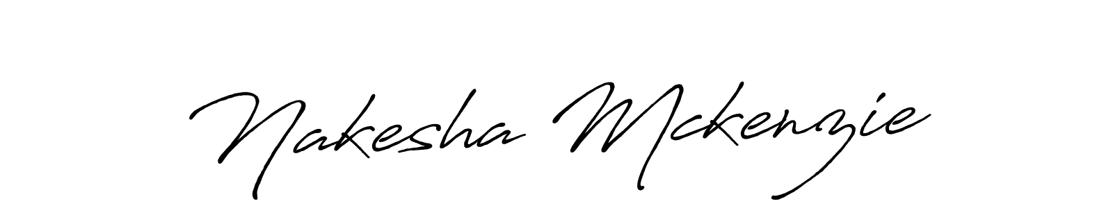 Design your own signature with our free online signature maker. With this signature software, you can create a handwritten (Antro_Vectra_Bolder) signature for name Nakesha Mckenzie. Nakesha Mckenzie signature style 7 images and pictures png