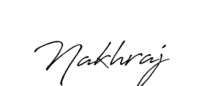 Use a signature maker to create a handwritten signature online. With this signature software, you can design (Antro_Vectra_Bolder) your own signature for name Nakhraj. Nakhraj signature style 7 images and pictures png