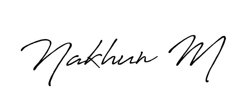 Check out images of Autograph of Nakhun M name. Actor Nakhun M Signature Style. Antro_Vectra_Bolder is a professional sign style online. Nakhun M signature style 7 images and pictures png