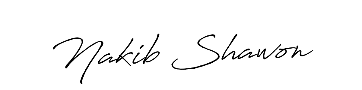 if you are searching for the best signature style for your name Nakib Shawon. so please give up your signature search. here we have designed multiple signature styles  using Antro_Vectra_Bolder. Nakib Shawon signature style 7 images and pictures png