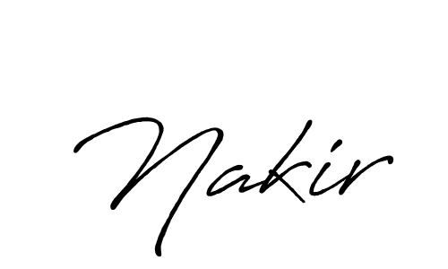 It looks lik you need a new signature style for name Nakir. Design unique handwritten (Antro_Vectra_Bolder) signature with our free signature maker in just a few clicks. Nakir signature style 7 images and pictures png