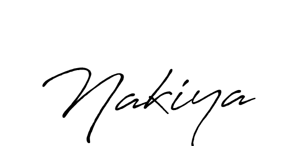 How to make Nakiya signature? Antro_Vectra_Bolder is a professional autograph style. Create handwritten signature for Nakiya name. Nakiya signature style 7 images and pictures png
