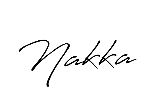 How to make Nakka name signature. Use Antro_Vectra_Bolder style for creating short signs online. This is the latest handwritten sign. Nakka signature style 7 images and pictures png