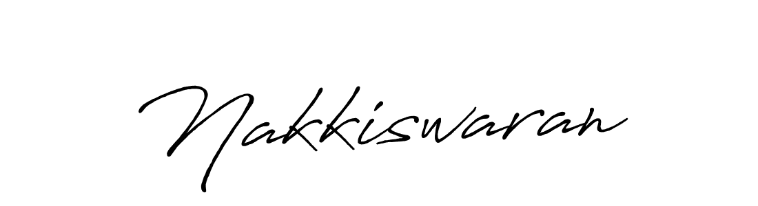 Create a beautiful signature design for name Nakkiswaran. With this signature (Antro_Vectra_Bolder) fonts, you can make a handwritten signature for free. Nakkiswaran signature style 7 images and pictures png