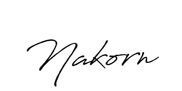 Also we have Nakorn name is the best signature style. Create professional handwritten signature collection using Antro_Vectra_Bolder autograph style. Nakorn signature style 7 images and pictures png