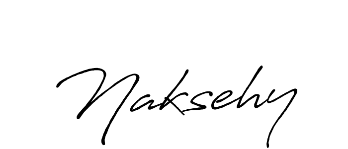 Create a beautiful signature design for name Naksehy. With this signature (Antro_Vectra_Bolder) fonts, you can make a handwritten signature for free. Naksehy signature style 7 images and pictures png