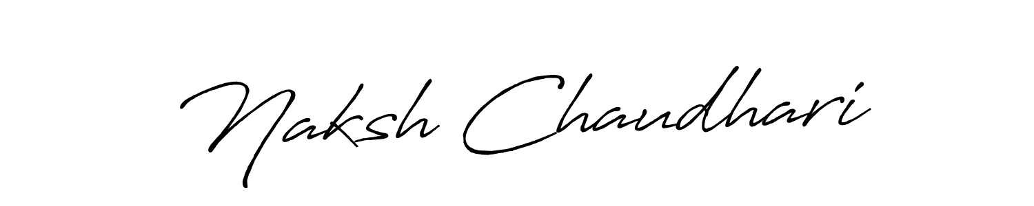 Antro_Vectra_Bolder is a professional signature style that is perfect for those who want to add a touch of class to their signature. It is also a great choice for those who want to make their signature more unique. Get Naksh Chaudhari name to fancy signature for free. Naksh Chaudhari signature style 7 images and pictures png
