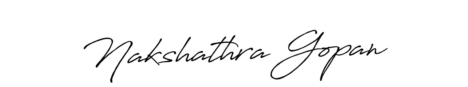 Make a beautiful signature design for name Nakshathra Gopan. With this signature (Antro_Vectra_Bolder) style, you can create a handwritten signature for free. Nakshathra Gopan signature style 7 images and pictures png