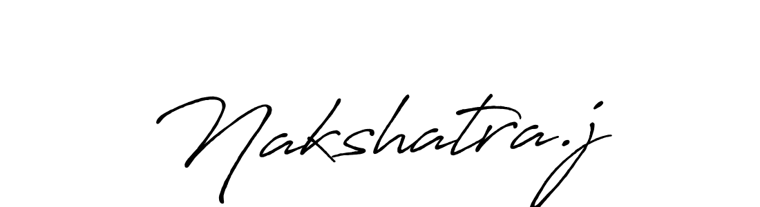 How to make Nakshatra.j name signature. Use Antro_Vectra_Bolder style for creating short signs online. This is the latest handwritten sign. Nakshatra.j signature style 7 images and pictures png