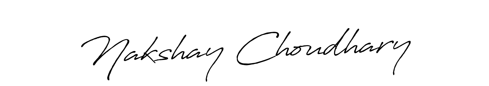 Similarly Antro_Vectra_Bolder is the best handwritten signature design. Signature creator online .You can use it as an online autograph creator for name Nakshay Choudhary. Nakshay Choudhary signature style 7 images and pictures png