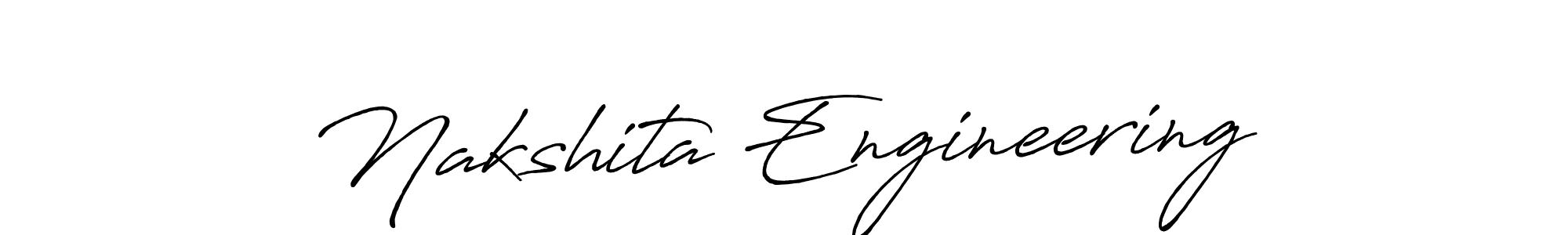 Design your own signature with our free online signature maker. With this signature software, you can create a handwritten (Antro_Vectra_Bolder) signature for name Nakshita Engineering. Nakshita Engineering signature style 7 images and pictures png