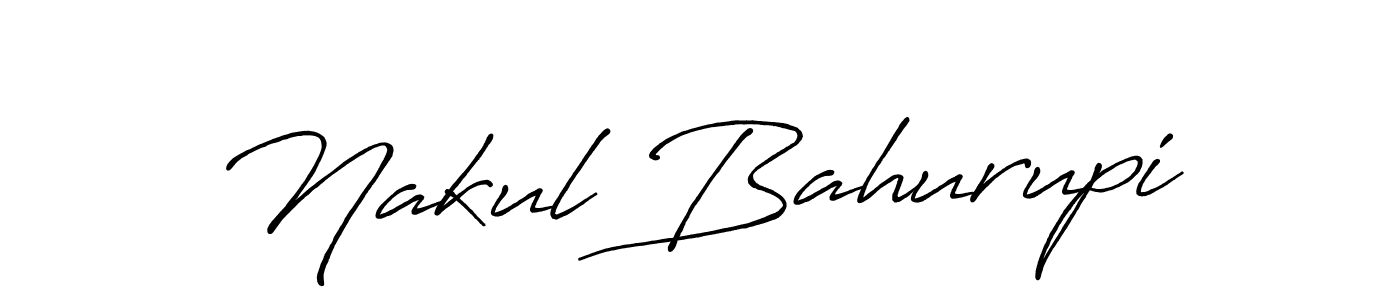 The best way (Antro_Vectra_Bolder) to make a short signature is to pick only two or three words in your name. The name Nakul Bahurupi include a total of six letters. For converting this name. Nakul Bahurupi signature style 7 images and pictures png