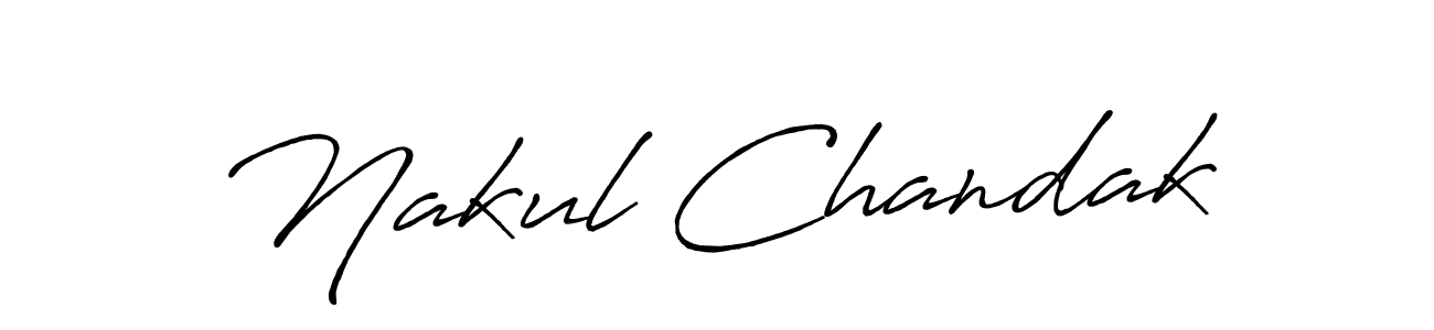 You should practise on your own different ways (Antro_Vectra_Bolder) to write your name (Nakul Chandak) in signature. don't let someone else do it for you. Nakul Chandak signature style 7 images and pictures png