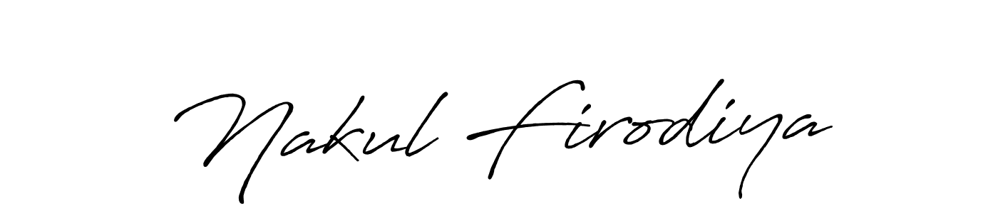 It looks lik you need a new signature style for name Nakul Firodiya. Design unique handwritten (Antro_Vectra_Bolder) signature with our free signature maker in just a few clicks. Nakul Firodiya signature style 7 images and pictures png