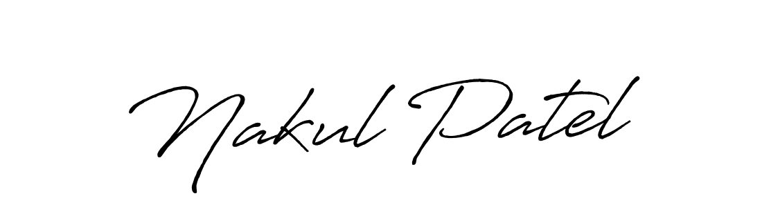 How to make Nakul Patel signature? Antro_Vectra_Bolder is a professional autograph style. Create handwritten signature for Nakul Patel name. Nakul Patel signature style 7 images and pictures png