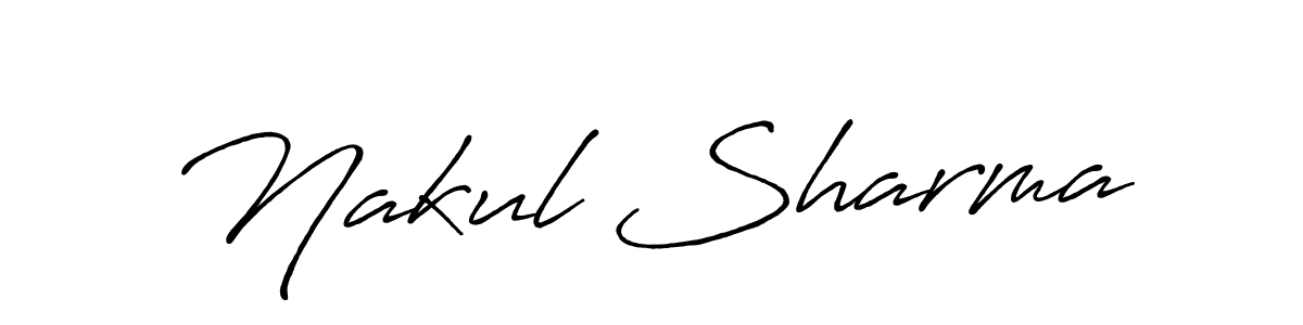 Make a beautiful signature design for name Nakul Sharma. Use this online signature maker to create a handwritten signature for free. Nakul Sharma signature style 7 images and pictures png