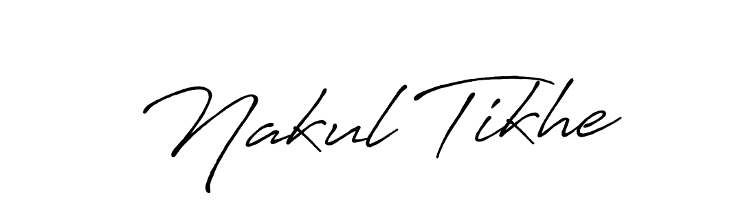 How to Draw Nakul Tikhe signature style? Antro_Vectra_Bolder is a latest design signature styles for name Nakul Tikhe. Nakul Tikhe signature style 7 images and pictures png