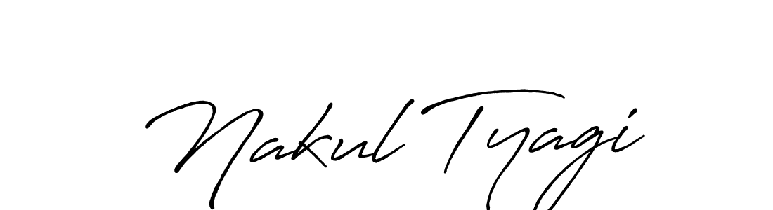You can use this online signature creator to create a handwritten signature for the name Nakul Tyagi. This is the best online autograph maker. Nakul Tyagi signature style 7 images and pictures png