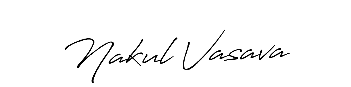 This is the best signature style for the Nakul Vasava name. Also you like these signature font (Antro_Vectra_Bolder). Mix name signature. Nakul Vasava signature style 7 images and pictures png