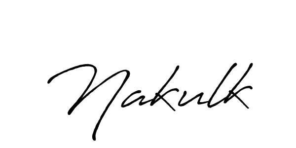 Make a beautiful signature design for name Nakulk. With this signature (Antro_Vectra_Bolder) style, you can create a handwritten signature for free. Nakulk signature style 7 images and pictures png