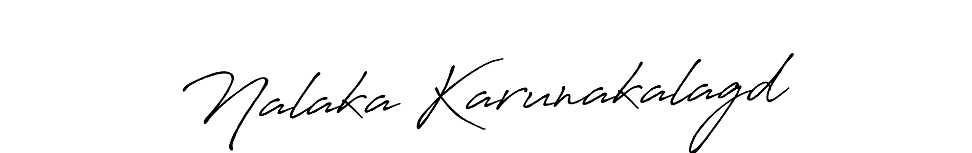 Make a beautiful signature design for name Nalaka Karunakalagd. With this signature (Antro_Vectra_Bolder) style, you can create a handwritten signature for free. Nalaka Karunakalagd signature style 7 images and pictures png