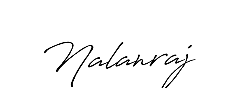 Make a beautiful signature design for name Nalanraj. With this signature (Antro_Vectra_Bolder) style, you can create a handwritten signature for free. Nalanraj signature style 7 images and pictures png