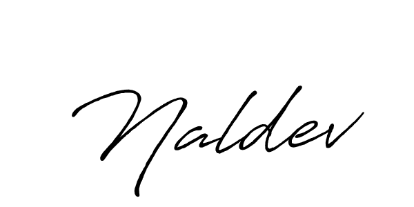 Design your own signature with our free online signature maker. With this signature software, you can create a handwritten (Antro_Vectra_Bolder) signature for name Naldev. Naldev signature style 7 images and pictures png