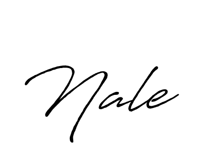 Design your own signature with our free online signature maker. With this signature software, you can create a handwritten (Antro_Vectra_Bolder) signature for name Nale. Nale signature style 7 images and pictures png