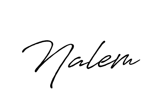 It looks lik you need a new signature style for name Nalem. Design unique handwritten (Antro_Vectra_Bolder) signature with our free signature maker in just a few clicks. Nalem signature style 7 images and pictures png