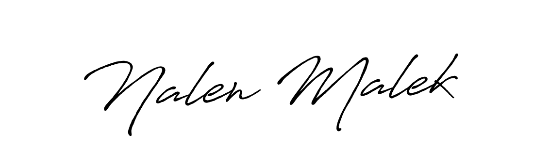 Antro_Vectra_Bolder is a professional signature style that is perfect for those who want to add a touch of class to their signature. It is also a great choice for those who want to make their signature more unique. Get Nalen Malek name to fancy signature for free. Nalen Malek signature style 7 images and pictures png