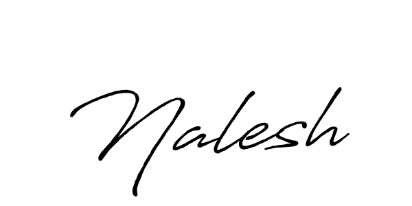 The best way (Antro_Vectra_Bolder) to make a short signature is to pick only two or three words in your name. The name Nalesh include a total of six letters. For converting this name. Nalesh signature style 7 images and pictures png