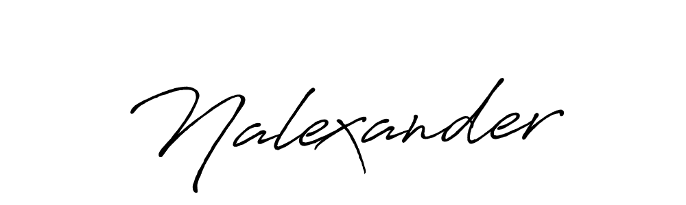 How to make Nalexander signature? Antro_Vectra_Bolder is a professional autograph style. Create handwritten signature for Nalexander name. Nalexander signature style 7 images and pictures png