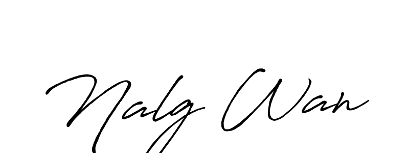 Also we have Nalg Wan name is the best signature style. Create professional handwritten signature collection using Antro_Vectra_Bolder autograph style. Nalg Wan signature style 7 images and pictures png