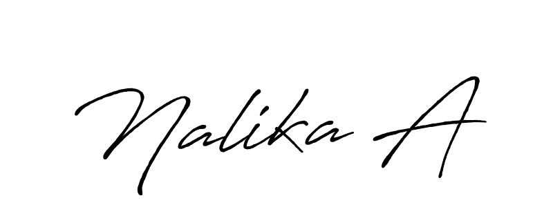 Also You can easily find your signature by using the search form. We will create Nalika A name handwritten signature images for you free of cost using Antro_Vectra_Bolder sign style. Nalika A signature style 7 images and pictures png