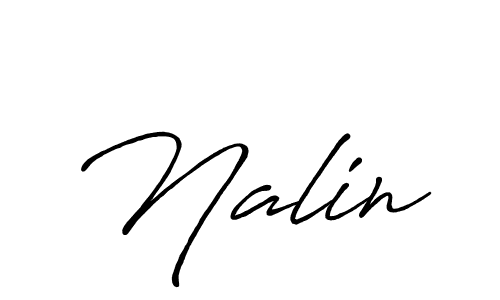 How to make Nalin name signature. Use Antro_Vectra_Bolder style for creating short signs online. This is the latest handwritten sign. Nalin signature style 7 images and pictures png