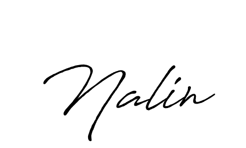 How to make Nalin name signature. Use Antro_Vectra_Bolder style for creating short signs online. This is the latest handwritten sign. Nalin signature style 7 images and pictures png