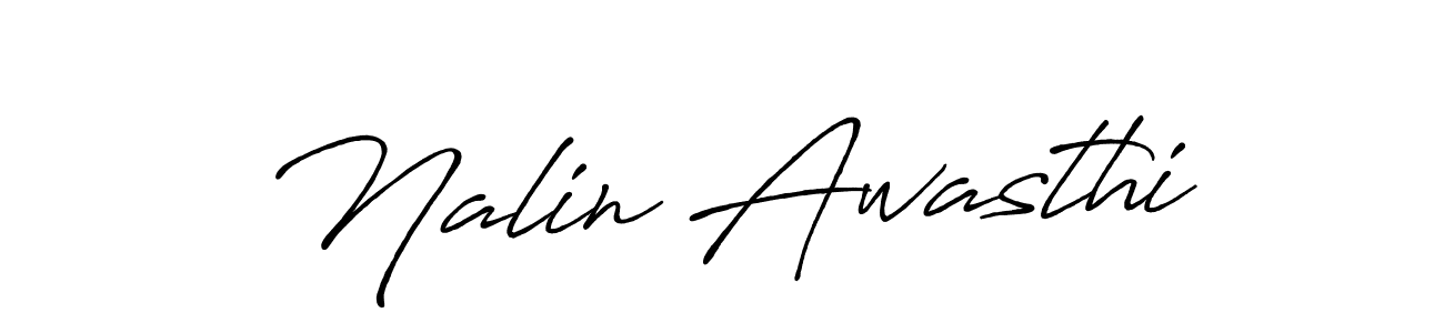 Nalin Awasthi stylish signature style. Best Handwritten Sign (Antro_Vectra_Bolder) for my name. Handwritten Signature Collection Ideas for my name Nalin Awasthi. Nalin Awasthi signature style 7 images and pictures png