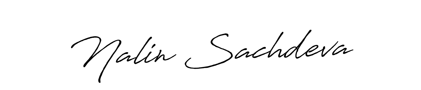 How to make Nalin Sachdeva signature? Antro_Vectra_Bolder is a professional autograph style. Create handwritten signature for Nalin Sachdeva name. Nalin Sachdeva signature style 7 images and pictures png