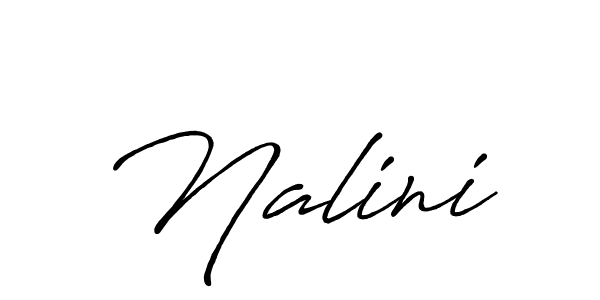 Create a beautiful signature design for name Nalini. With this signature (Antro_Vectra_Bolder) fonts, you can make a handwritten signature for free. Nalini signature style 7 images and pictures png