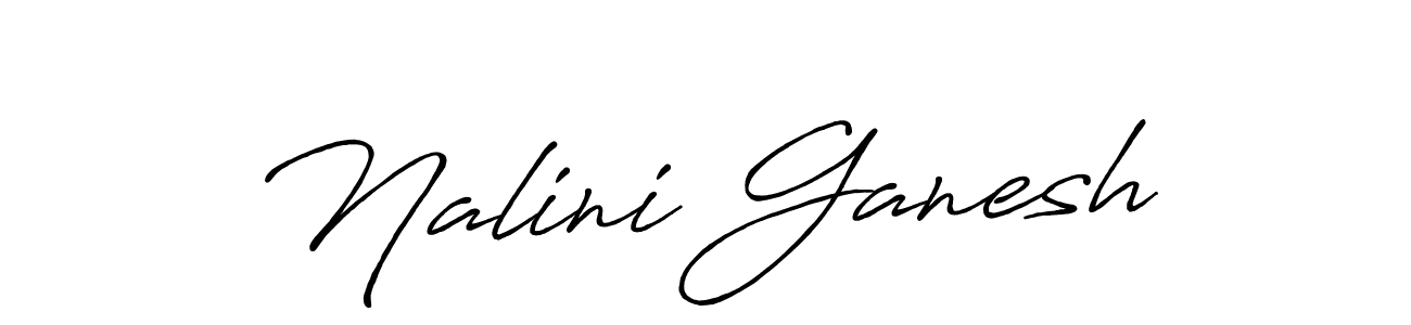 Also You can easily find your signature by using the search form. We will create Nalini Ganesh name handwritten signature images for you free of cost using Antro_Vectra_Bolder sign style. Nalini Ganesh signature style 7 images and pictures png