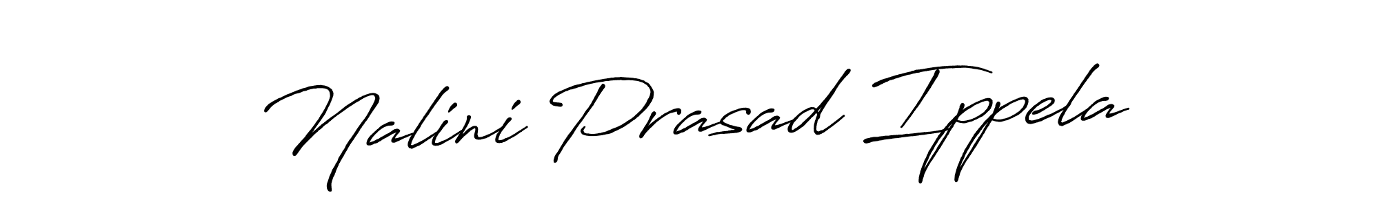 Nalini Prasad Ippela stylish signature style. Best Handwritten Sign (Antro_Vectra_Bolder) for my name. Handwritten Signature Collection Ideas for my name Nalini Prasad Ippela. Nalini Prasad Ippela signature style 7 images and pictures png