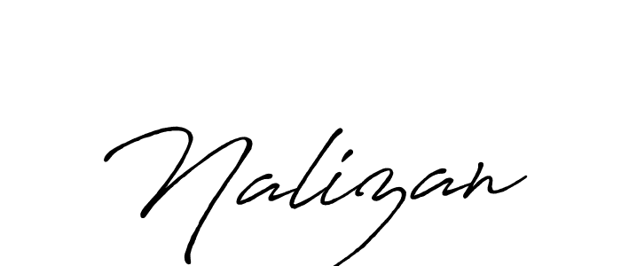 How to make Nalizan name signature. Use Antro_Vectra_Bolder style for creating short signs online. This is the latest handwritten sign. Nalizan signature style 7 images and pictures png