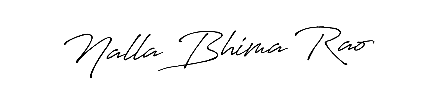 Design your own signature with our free online signature maker. With this signature software, you can create a handwritten (Antro_Vectra_Bolder) signature for name Nalla Bhima Rao. Nalla Bhima Rao signature style 7 images and pictures png