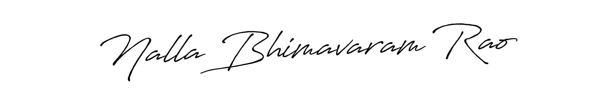 This is the best signature style for the Nalla Bhimavaram Rao name. Also you like these signature font (Antro_Vectra_Bolder). Mix name signature. Nalla Bhimavaram Rao signature style 7 images and pictures png