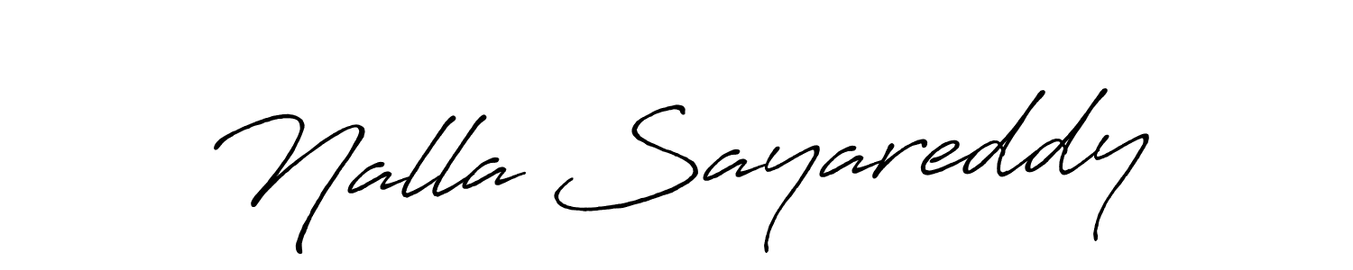 Similarly Antro_Vectra_Bolder is the best handwritten signature design. Signature creator online .You can use it as an online autograph creator for name Nalla Sayareddy. Nalla Sayareddy signature style 7 images and pictures png