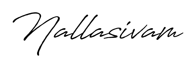 Personalize your online presence with Nallasivam signature rendered in elegant Antro_Vectra_Bolder font. Great for website footers and blogs. Nallasivam signature style 7 images and pictures png