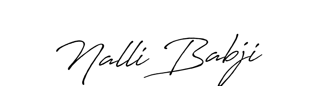 Also we have Nalli Babji name is the best signature style. Create professional handwritten signature collection using Antro_Vectra_Bolder autograph style. Nalli Babji signature style 7 images and pictures png