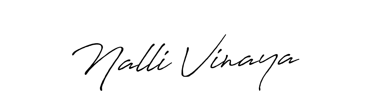 How to make Nalli Vinaya name signature. Use Antro_Vectra_Bolder style for creating short signs online. This is the latest handwritten sign. Nalli Vinaya signature style 7 images and pictures png