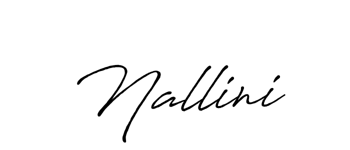 Similarly Antro_Vectra_Bolder is the best handwritten signature design. Signature creator online .You can use it as an online autograph creator for name Nallini. Nallini signature style 7 images and pictures png